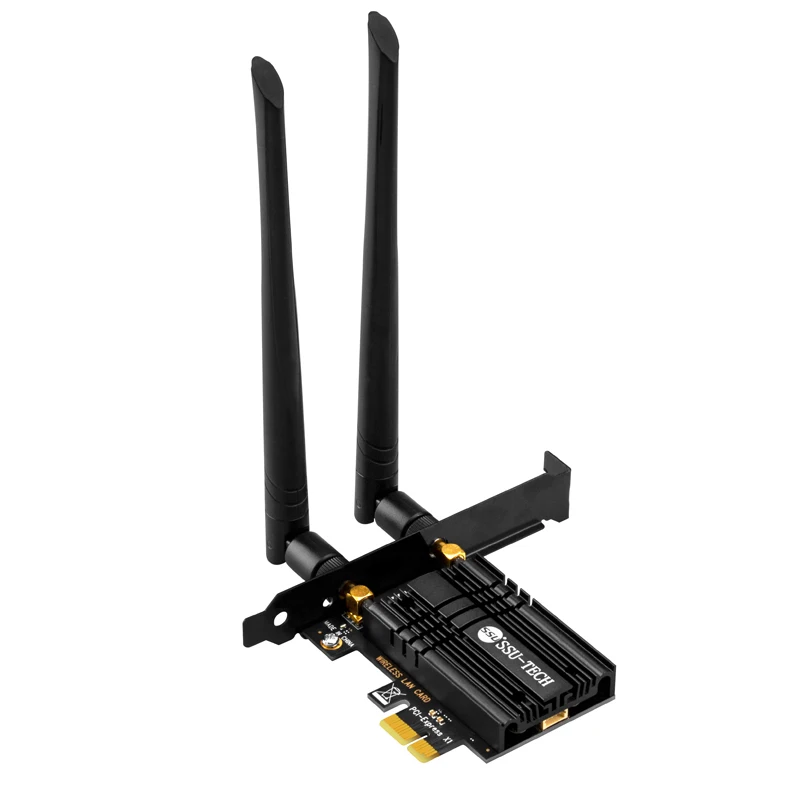 Wireless 3000M PCIe Dual Band 2.4/5G Wifi Adapter Intel AX200 Wi-Fi 6 Bluetooth 5.1 802.11ac/ax Network Wifi Card for Desktop PC