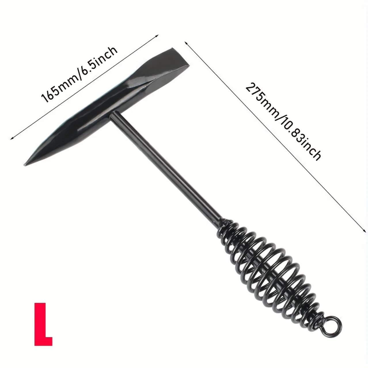 1pcHigh-Carbon Steel Welding Chipping Hammer with Spring Handle Welding Slag Hammer for Welder Security Safety Durable Hand Tool
