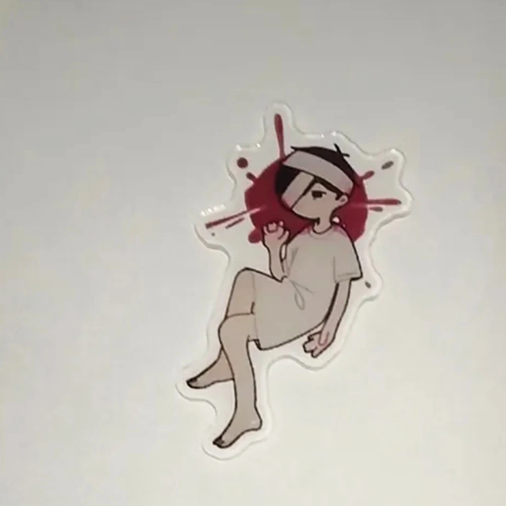 Game OMORI Cosplay Bookmark Student Office Supplies Reading Book Pages Acrylic Book Marking Creative Label Card