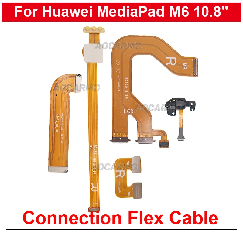 

LCD Sceen Connection Main Board Flex Cable Small Board Flex Earphone Jack Replacement Parts For Huawei MediaPad M6 10.8inch