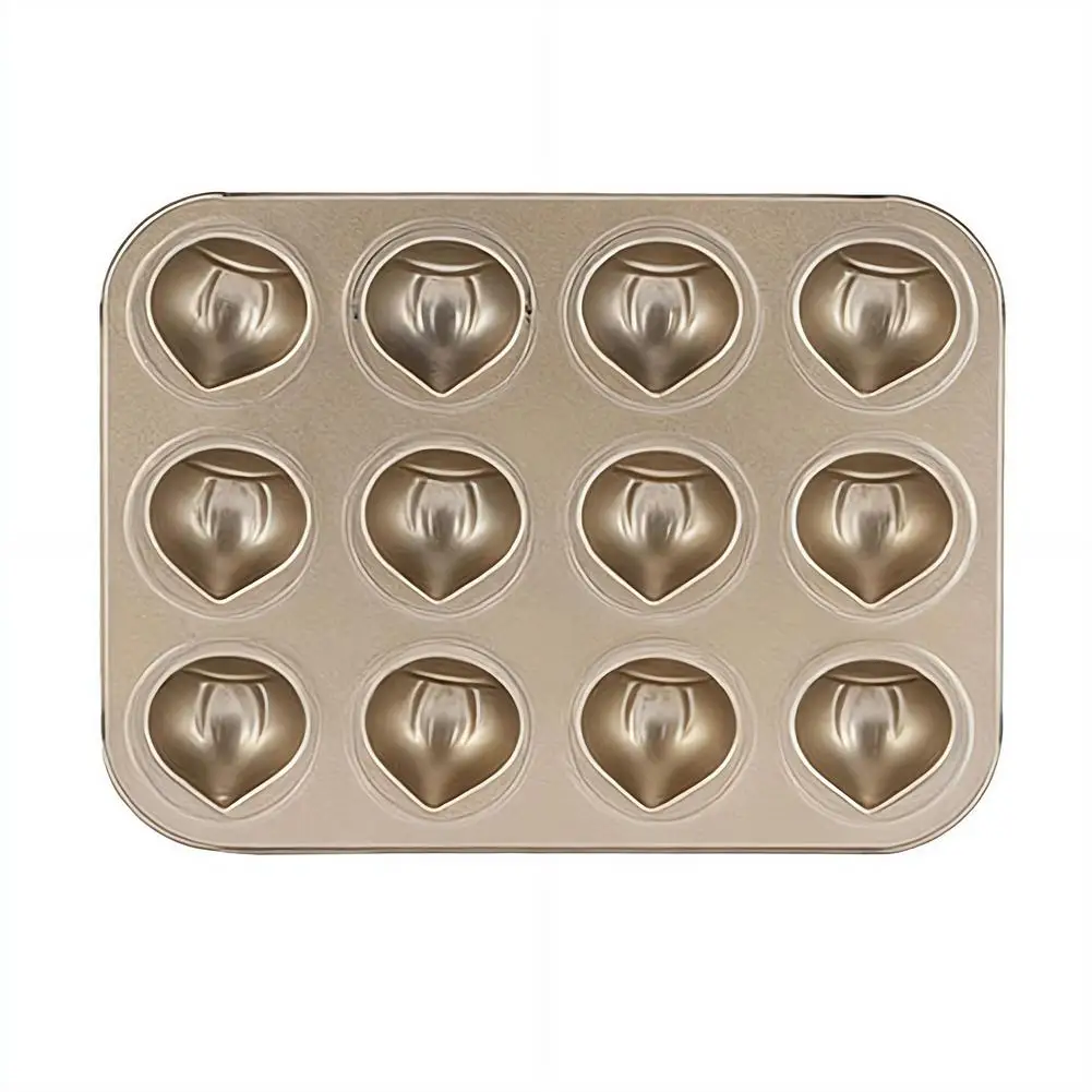 Nonstick Baking Pan, Chestnut Shaped Cake Baking Tray Mold Carbon Steel Bakeware for Cake Muffin Cookie and Loaf Pans, Oven Safe