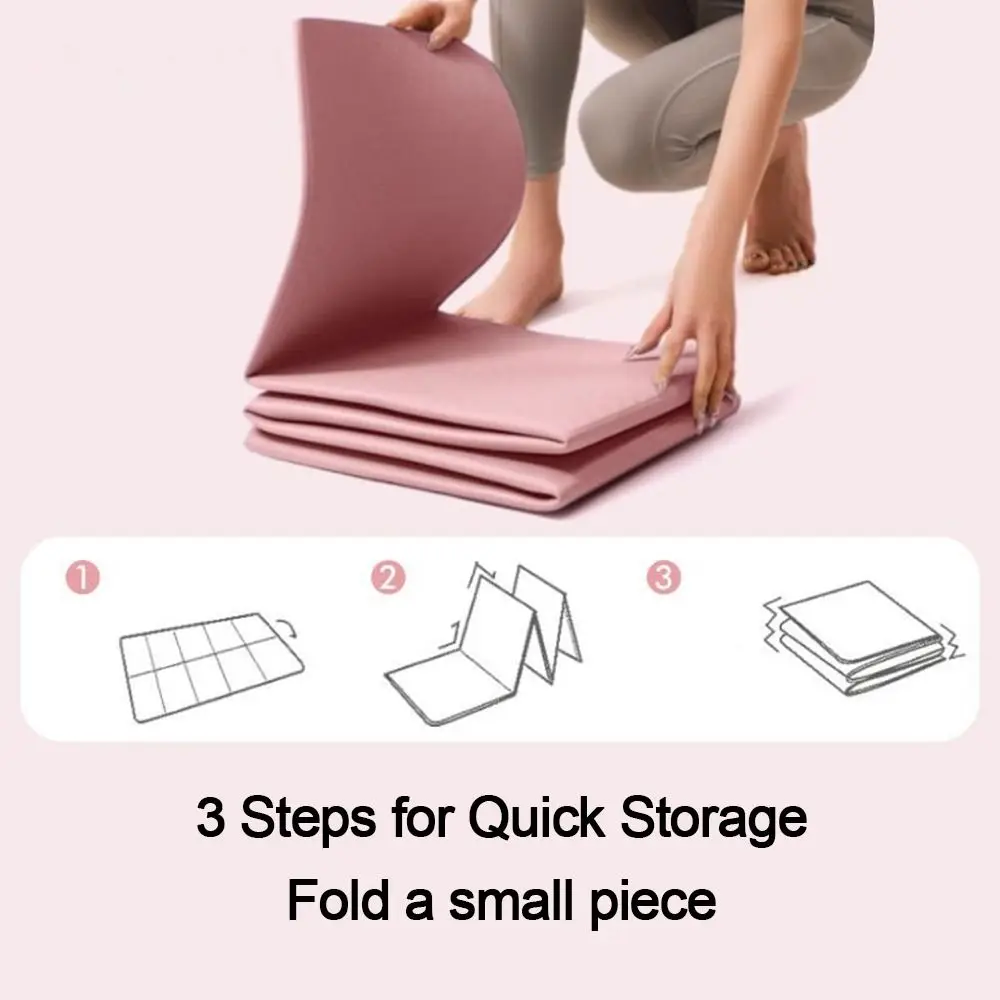 المحمولة TPE اليوغا الحصير 4 مللي متر سميكة صديقة للبيئة بساط جمباز عدم الانزلاق طوي بيلاتيس بساط جمباز معدات رياضية للصالة الرياضية