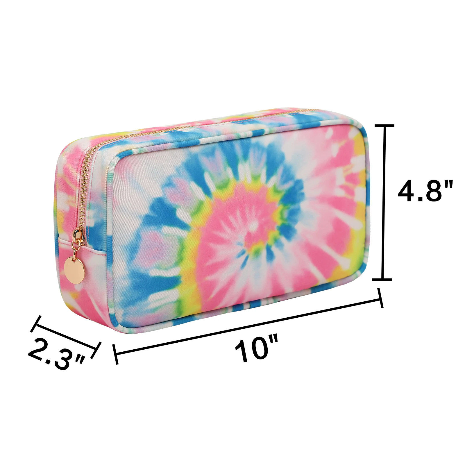 Nylon Cosmetic Travel Bag para Mulheres, Bolsa de maquiagem, Meninas Higiene Pessoal, Impermeável, Organizador Multifuncional, Armazenamento, apoiado, Pen Case Holder