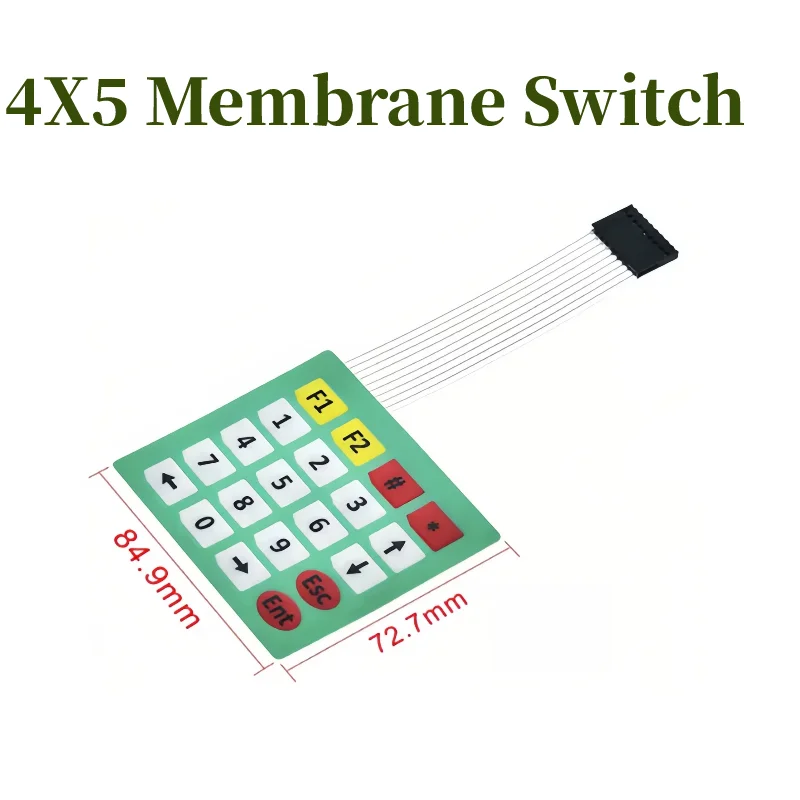 1/2/5pcs 4 12 16 20 Key Button 4*4 Membrane Switch Keypad 1x4 3x4 4x4 4x5 Matrix Array Keyboard For Arduino Smart Car DIY Kit