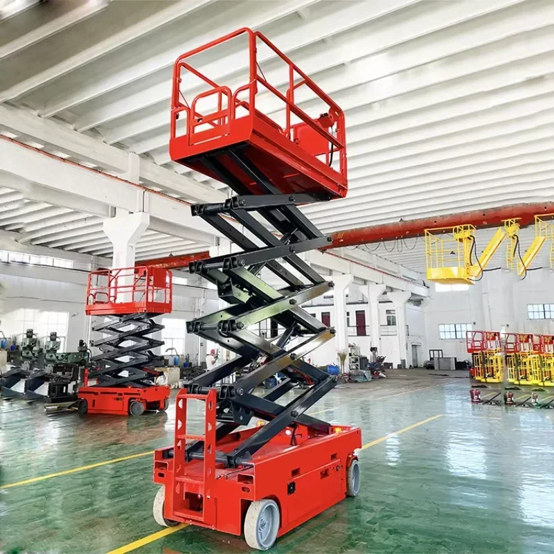 New Mobile Manual 4m-18m Hydraulic Electric Scissor Lift Table Work Platform Construction Lifters Scaffolds