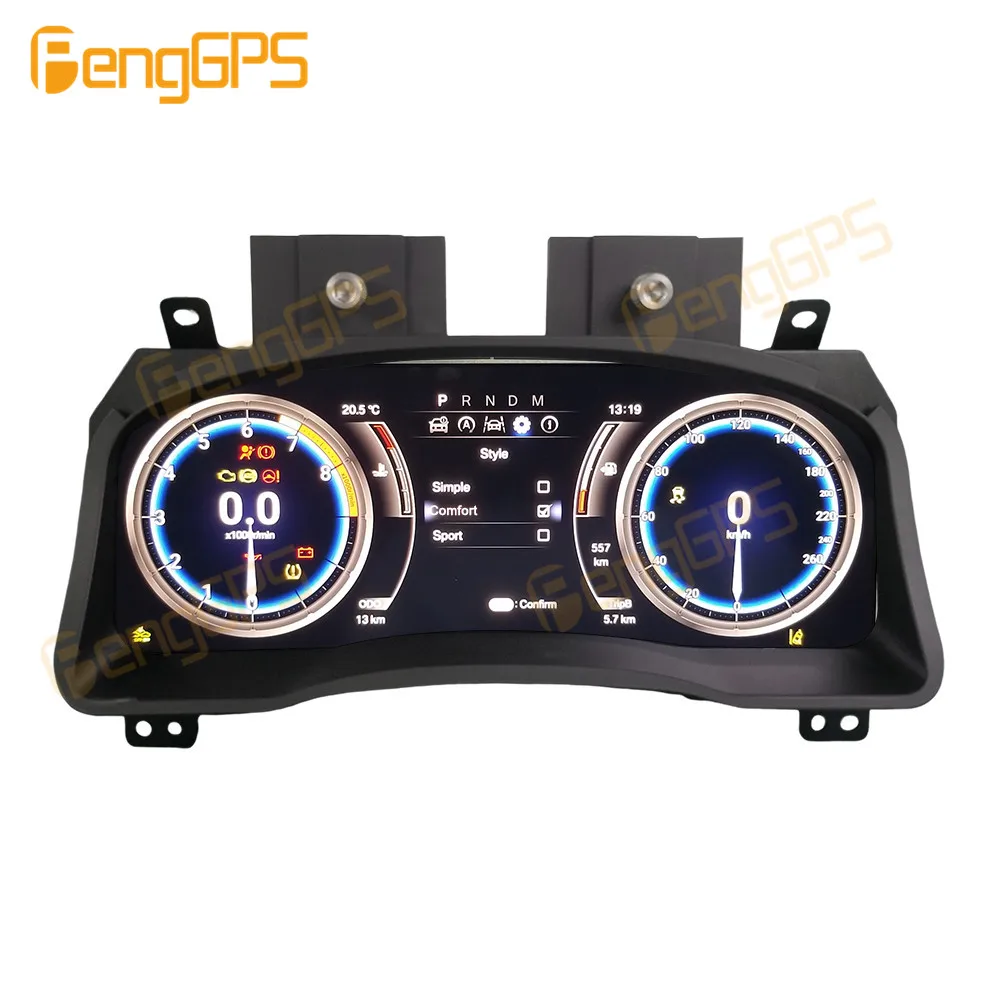 12.3'' Digital Virtual Cockpit Instrument Gauge Cluster For Toyota Land Cruiser Prado 150 04-09 Dashboard Speedometer Odometer