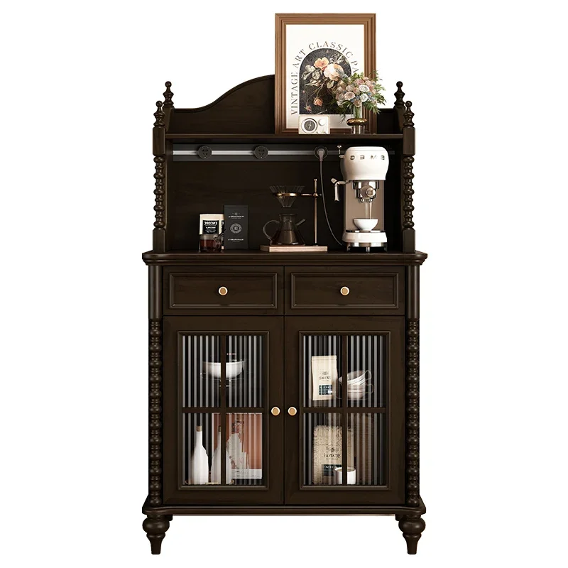 

Обеденный боковой шкаф премиум-класса из массива дерева Гостиная у стены Винный шкаф Шкафчик Средний антикварный шкафчик