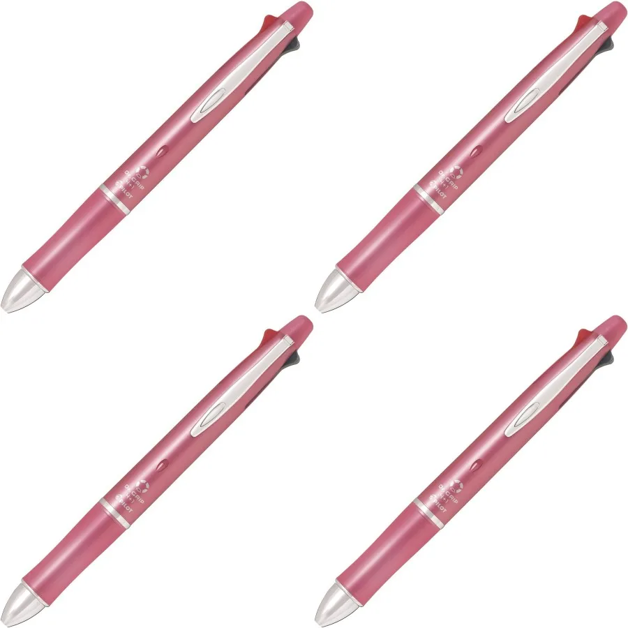

Pilot Dr.Grip 4 Plus 1 4 Color 0.5mm Ballpoint Multi Pen and 0.5mm Mechanical Pencil with Shell Pink Barrel for Office School a