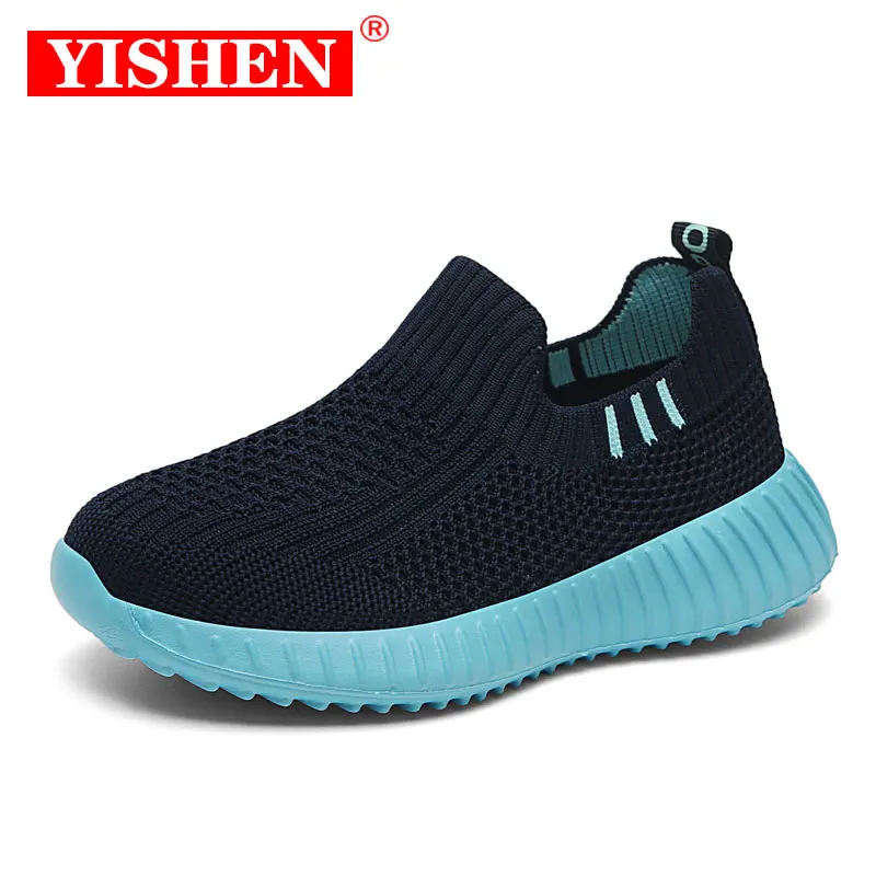 YISHEN Kids Shoes Children Socks Sneakers Breathable Boys Girls School Shoes Soft Sport Shoes Tenis Chaussures Pour Enfants