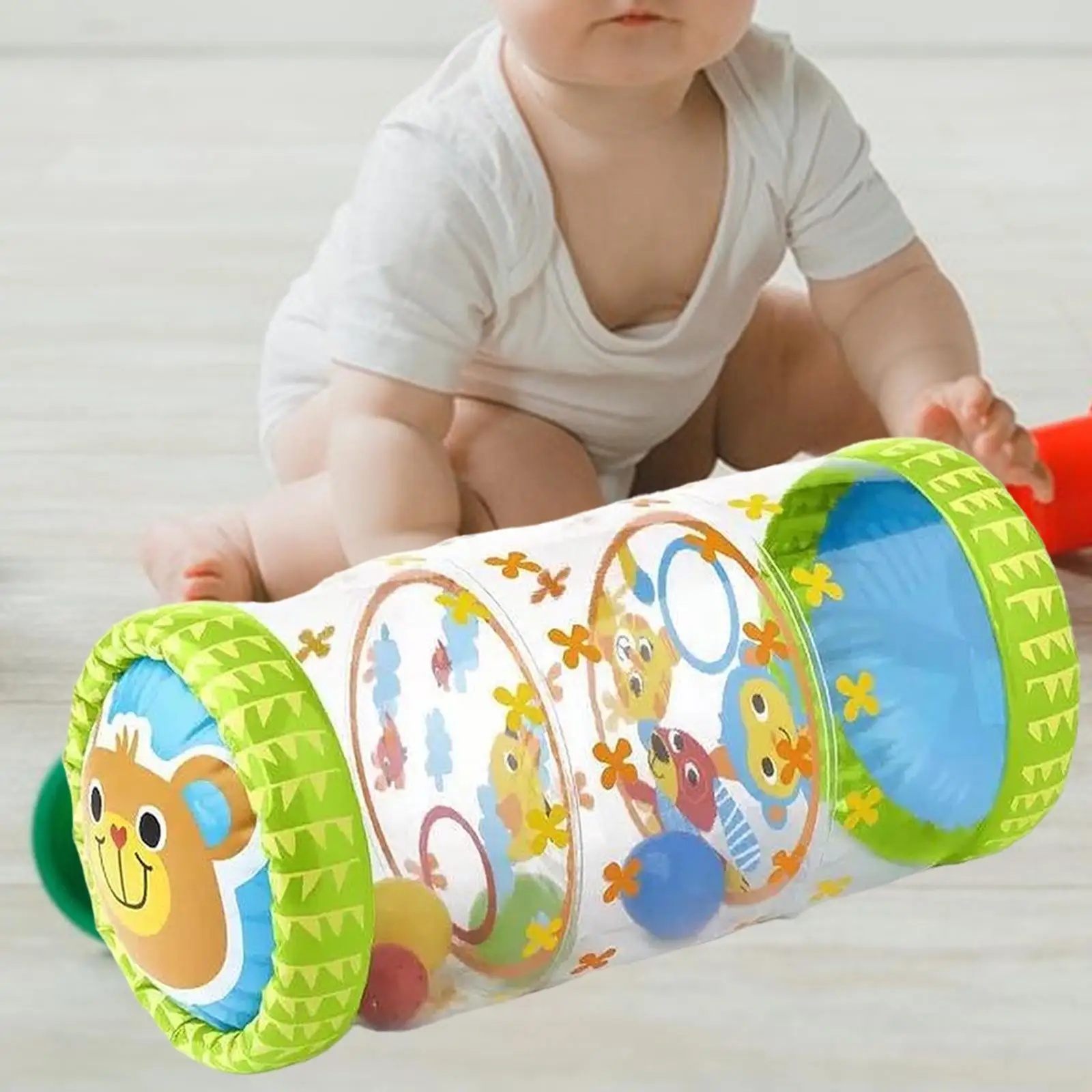 Crawling Toy for Infants with Rolling Drum for Boys and Girls