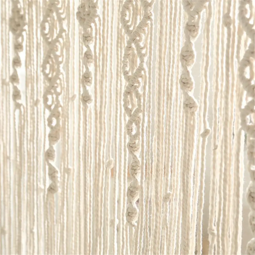 المنسوجة يدويا مكرميه ستارة الباب بوهيميا الجدار الشنق نسيج للمنزل نافذة المدخل غرفة نوم غرفة المعيشة الزفاف خلفية ديكور