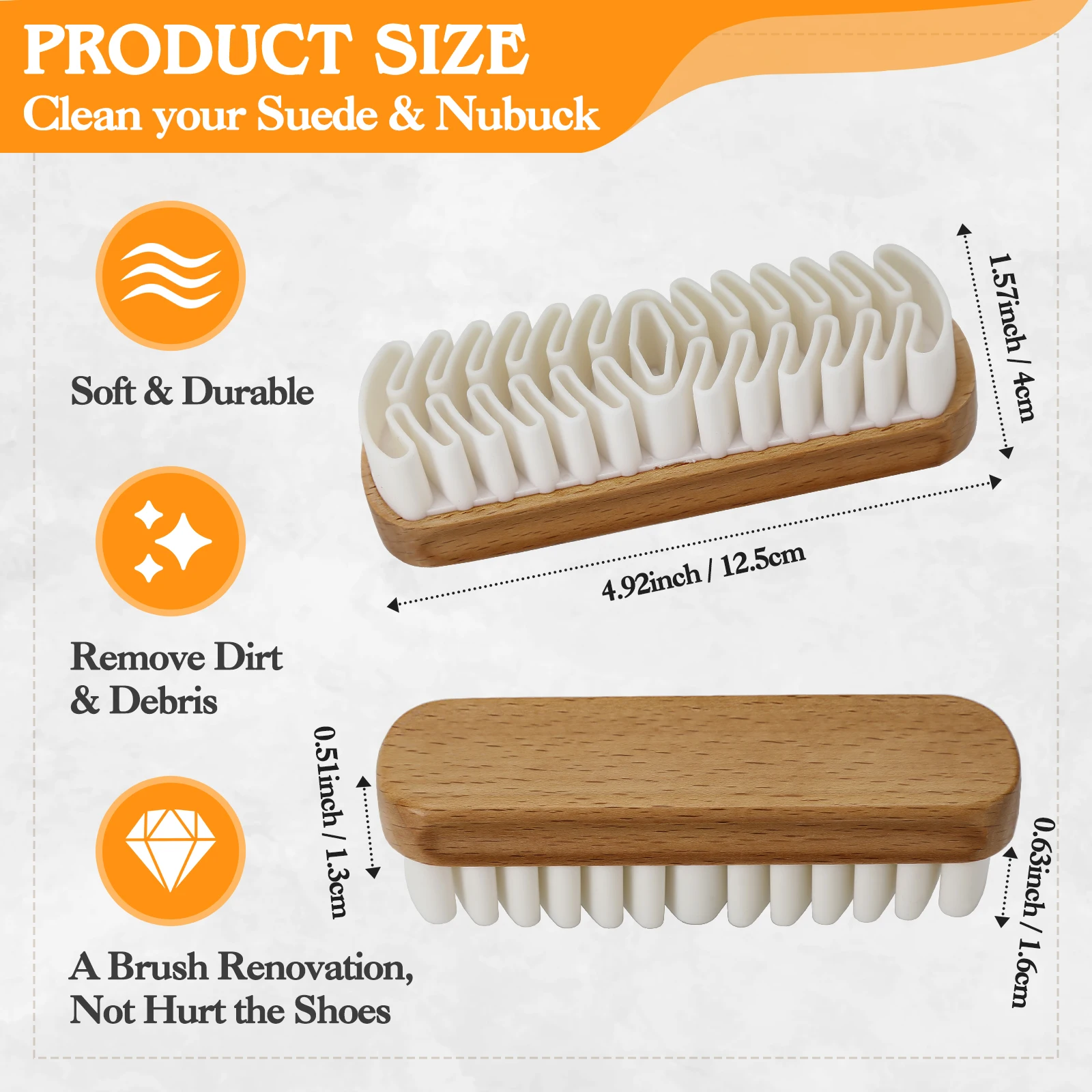 Suede Cleaning Brush Shoe Brush Shoe Cleaner Scrubber Cleaner Scrub Refresher for Suede Nubuck Material Boots Bags Cleaner Tool