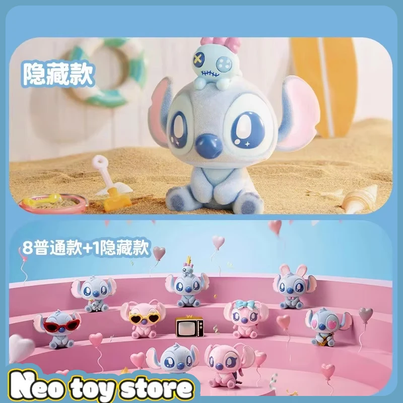 

Original Miniso Stitch Confession Series Flocking Blind Box Pendant Keychain Bag Hanging Girl Valentine'S Day Gift