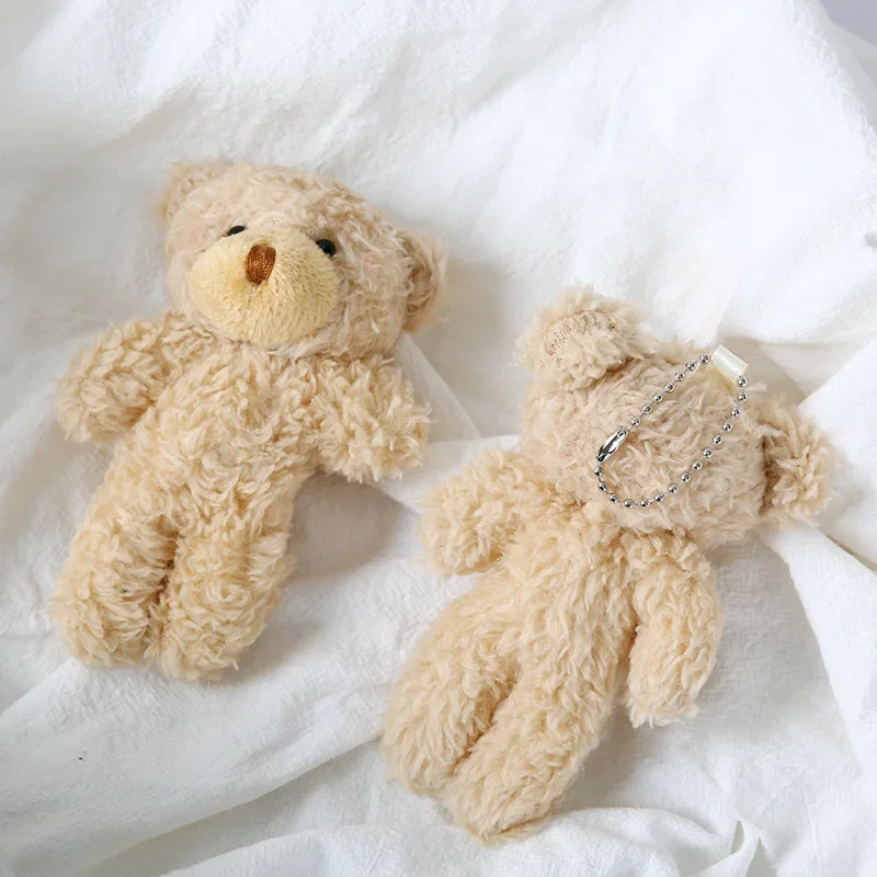 11cm Cute Blush Teddy Bear Plush Toys Cartoon Rabbit Bunny Animal Plush Stuffed Dolls Keychain Pendant Girl Small Gift