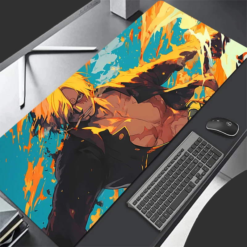 

Mouse Pad Non-Slip Large Gaming Rubber Mouse Computer Keyboard Mats Game accessories PC carpet O-ONE PIECES S-Sanji Mousepad XXL
