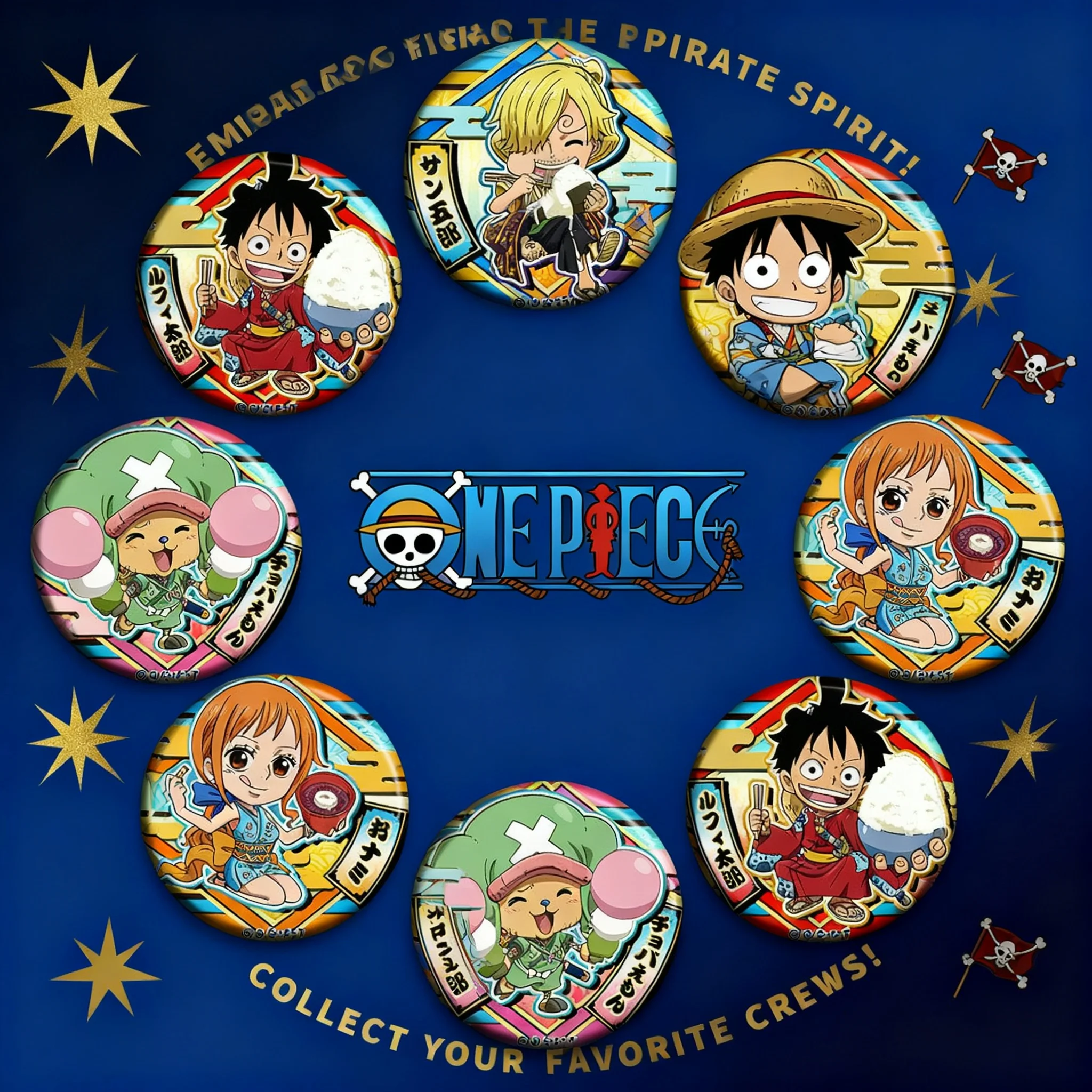 

ONEPIECE Anime Badge Pin D Style Luffy Accessory Cosplay Merchandise One Piece Manga Brooch Character Button Badge Collection