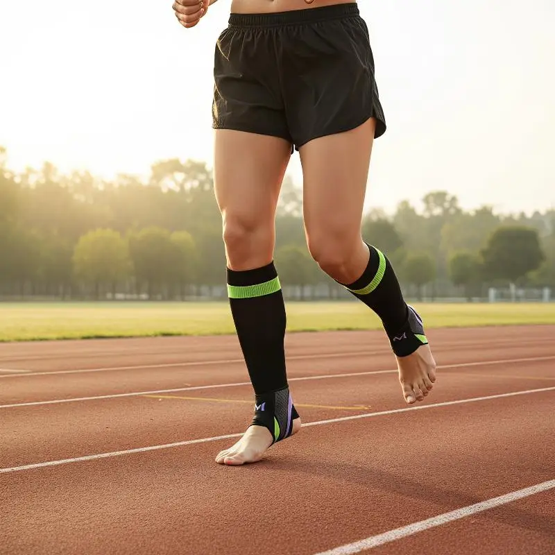 Adjustable Ankle Compression Support Strap 1Pc Breathable Lightweight for Tennis Badminton Exercise Ankle Stabilization