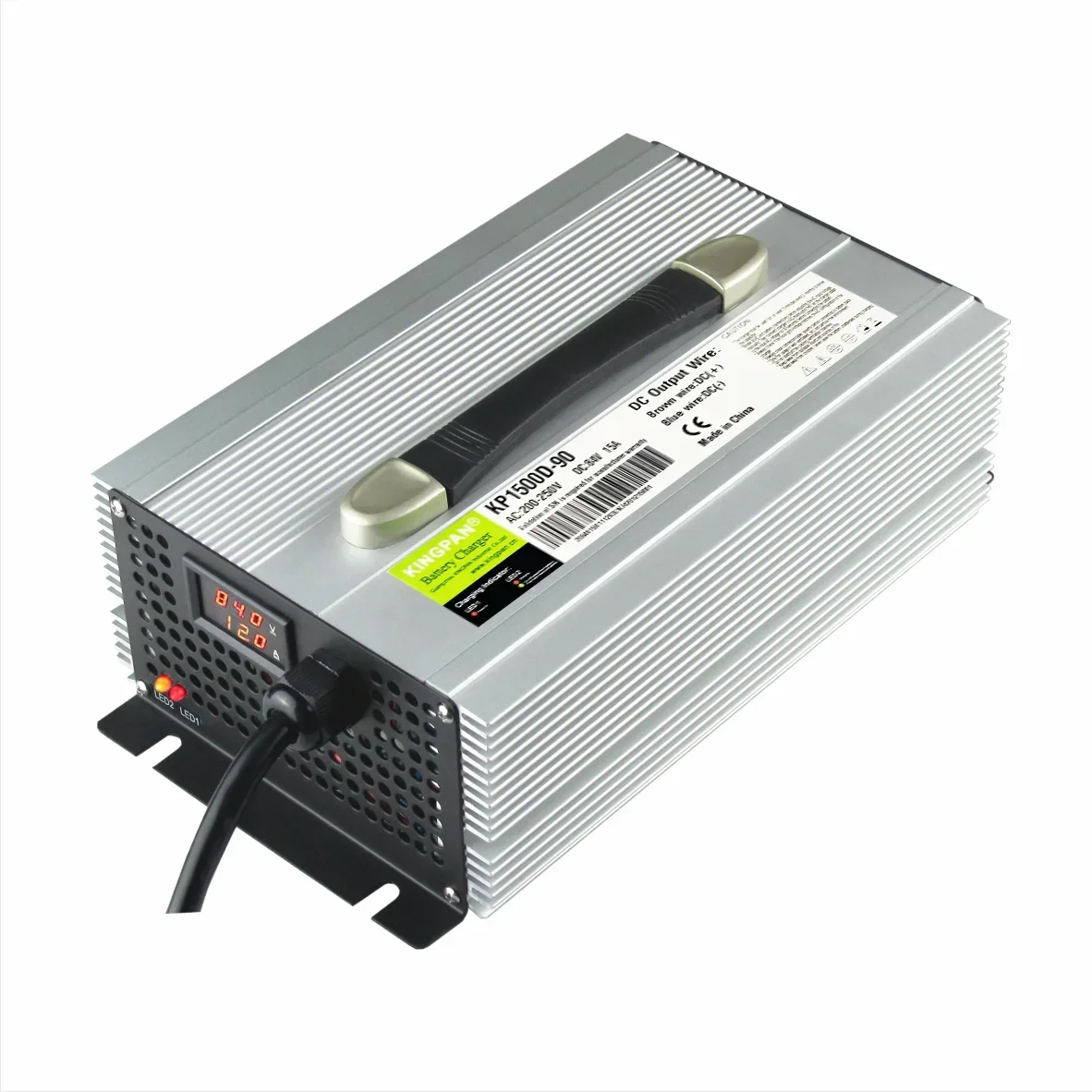 CE KC PSE-Zertifikat 1500 W 12 V/65 A 24 V/45 A Blei-Säure-Lithium-Batterie-Ladegerät Elektro-Motorrad-Golfwagen Gabelstapler-Traktor