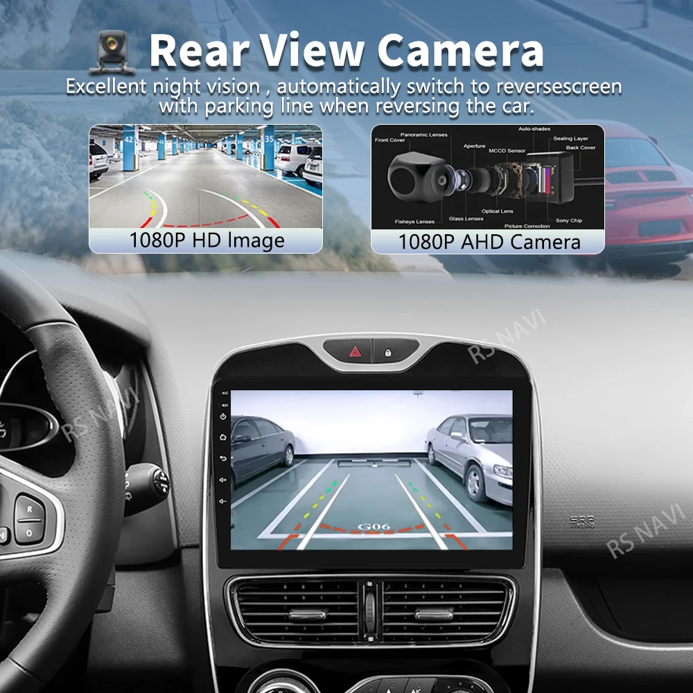 Qualcomm Android 16 Car Radio Multimedia Player For Renault Clio 3 4 2012 - 2015 2016 - 2018 Auto Carplay Stereo wifi 360 Camera