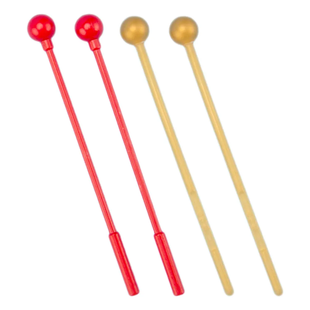 

2 Pairs Mallets Plastic Percussion Glockenspiel Sticks Plastic Mallets Percussion Drum Musical Instrument Chimes ABS Lightweight