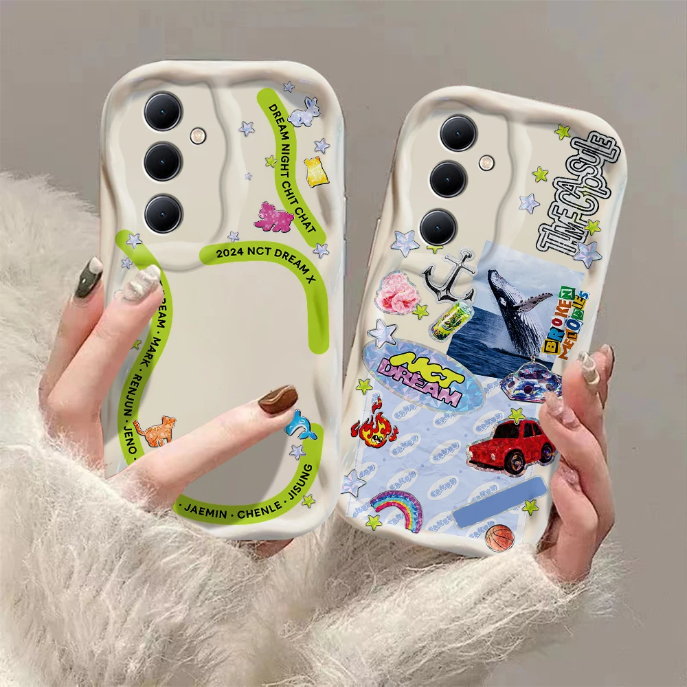 Kpop N-NCT D-Dream 3D Wave Case For Samsung A73 A72 A71 A55 A54 A53 A35 A34 A33 A25 A24 A23 A15 A14 A13 A05 A04 A03 4G 5G Cover