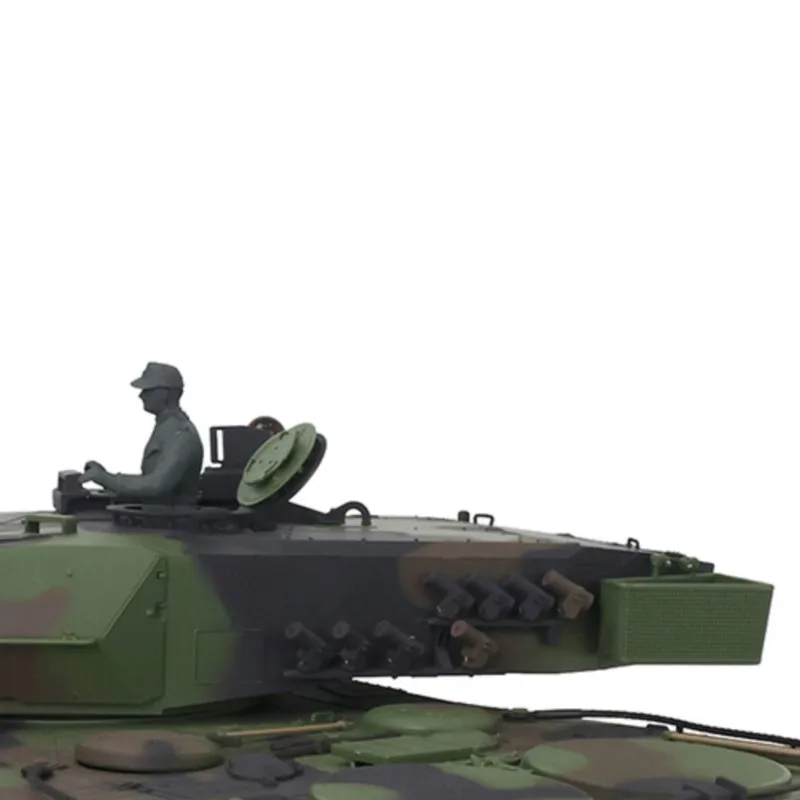 

Радиоуправляемый танк HENG LONG Leopard2A6 7.0 (масштаб 1:16) с металлическими гусеницами, FPV и функцией отдачи, модель 3889, TH17595-SMT4