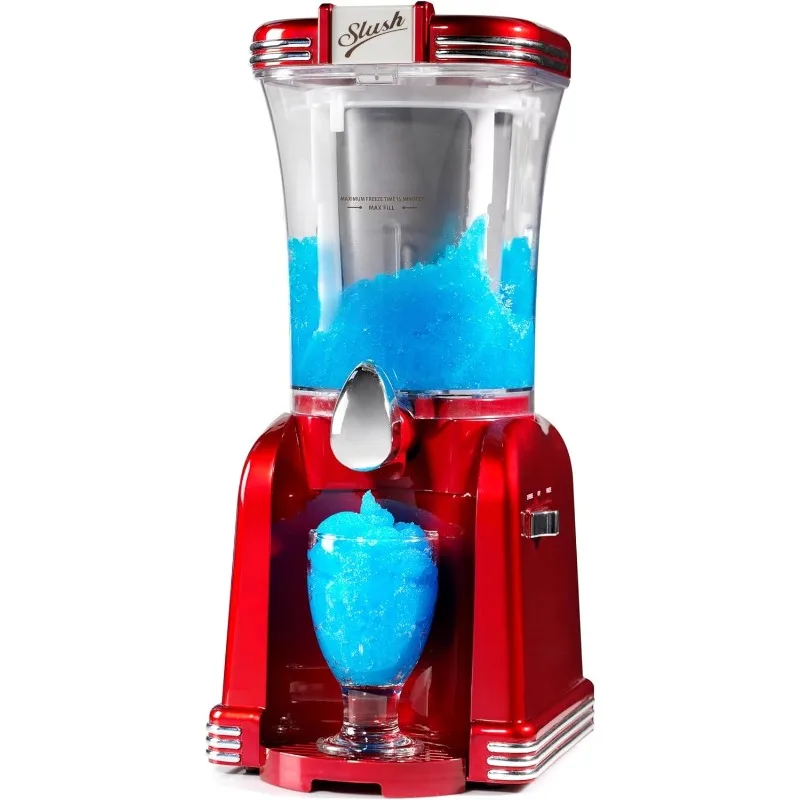 

Frozen Drink Maker and Margarita Machine for Home - 32-Ounce Slushy Maker with Stainless Steel Flow Spout - Easy to Cl