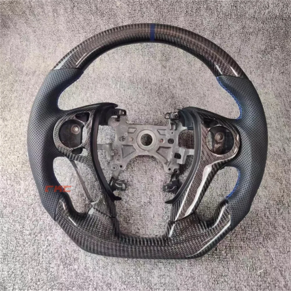 

Customized black Carbon Fiber Perforated Leather steering wheel For HONDA ACCORD 9th 2013 2014 2015 2016 2017