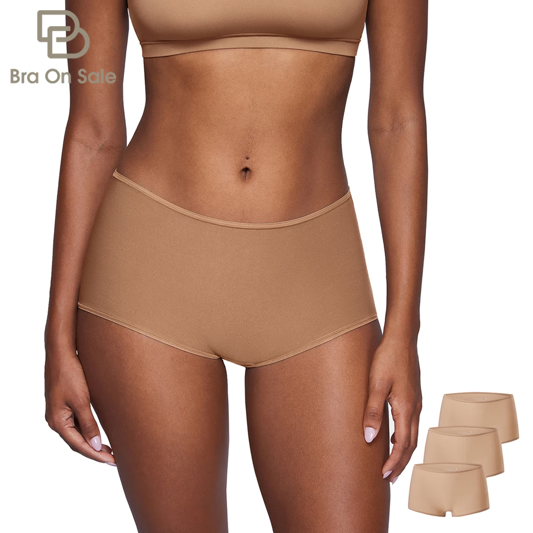 Confezione da 3 pantaloncini da ragazzo MagneticFit elasticizzati intimo traspirante per donna slip boxer senza etichetta Comfort a copertura totale