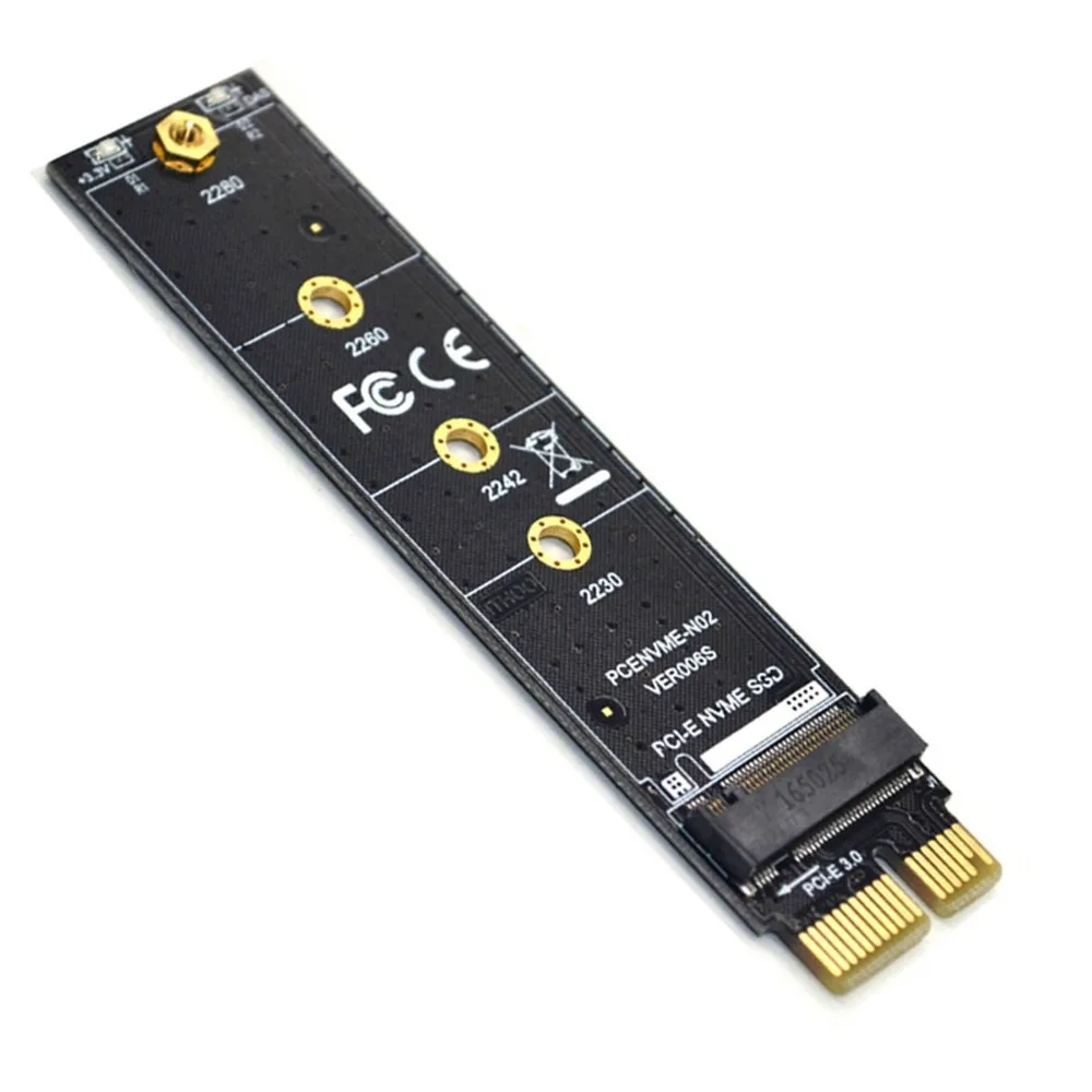 Long Useful Life NVME M.2 To PCI-E3.0 1X Adapter High Speed Full Speed Support PCI-E Extension Card Screw Package