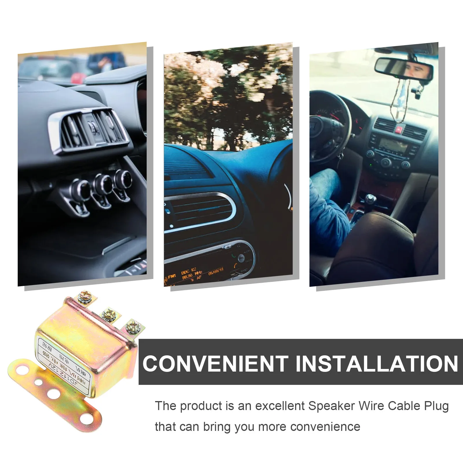 Metal 12V Automotive Horn Relay Replacement for Car Truck Van Rv Universal Fit Horn System Reliable Performance Long Life Safety