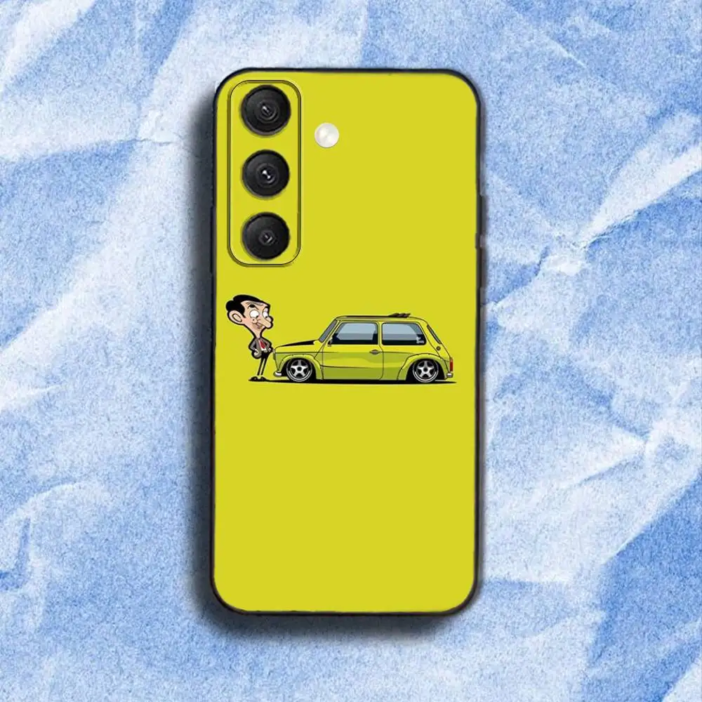 حافظة هاتف كلاسيكية M-Mr B-Bean مضحكة لهاتف سامسونج S 25,24,23,22,30,21,10,9,Ultra,Plus,Lite,FE,4,5G حافظة ناعمة سوداء