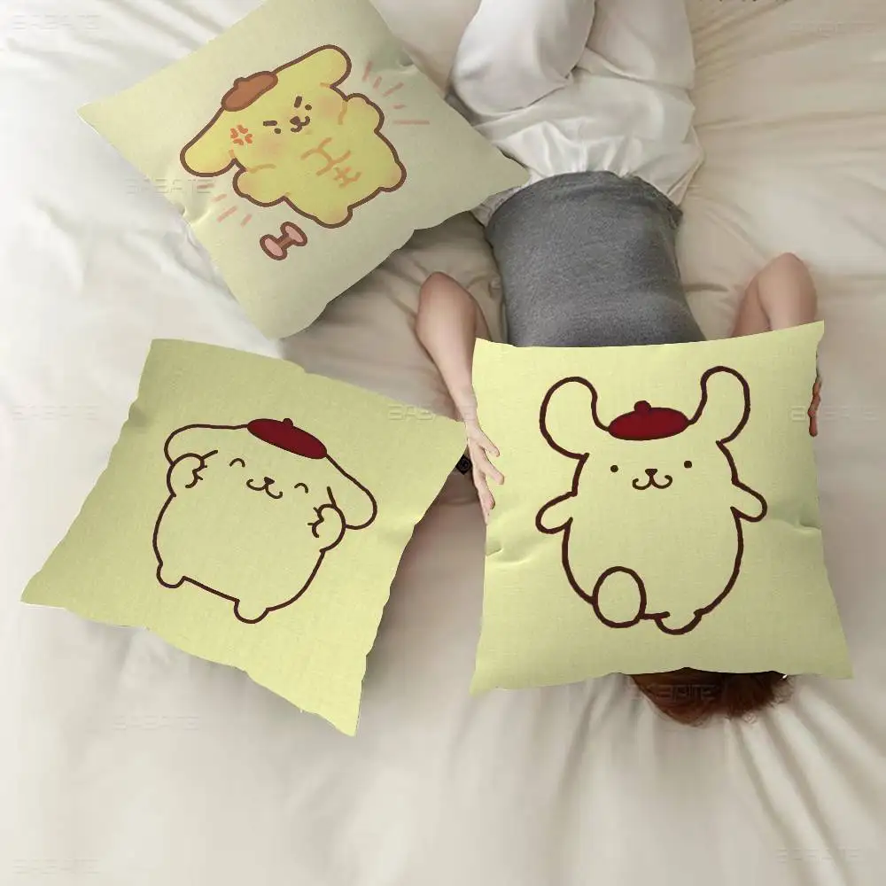 

Anime P-Pompompurines cute Pillow Gift Home Office Decoration Pillow Bedroom Sofa Car Cushion CoverPillow Case