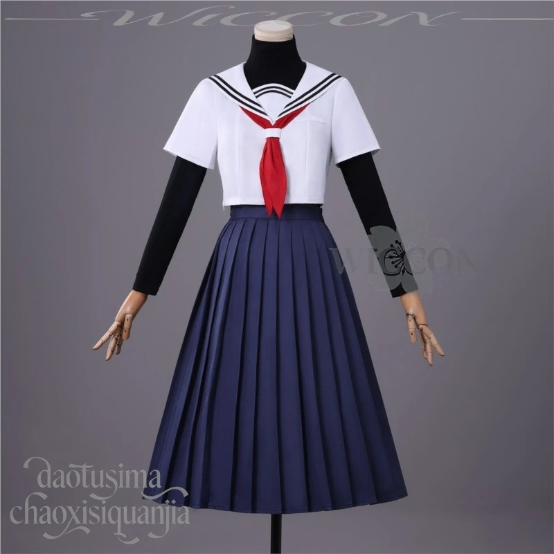 زي Yaotose Hinako Anime التأثيري الياباني JK زي مدرسي فستان طويل مع قميص داخلي لجميع القديسين - "هذا الوحش يريد t #2