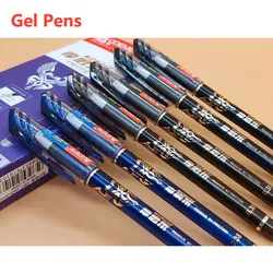 Office Black Blue Red Erasable Gel Pens For School Business Supplies Erasable Gel Pen Set 0.5mm Needle Tip Gel Ink Pens Refills