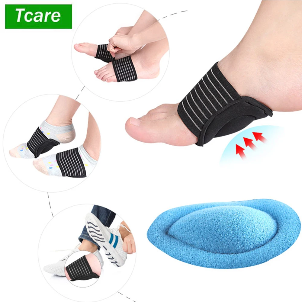 Tcare Orthopedic Arch Support Insoles Flat Foot Sweat Corrector Shoe Pad Cushion Insert Light Soft Insole for Sports Running New