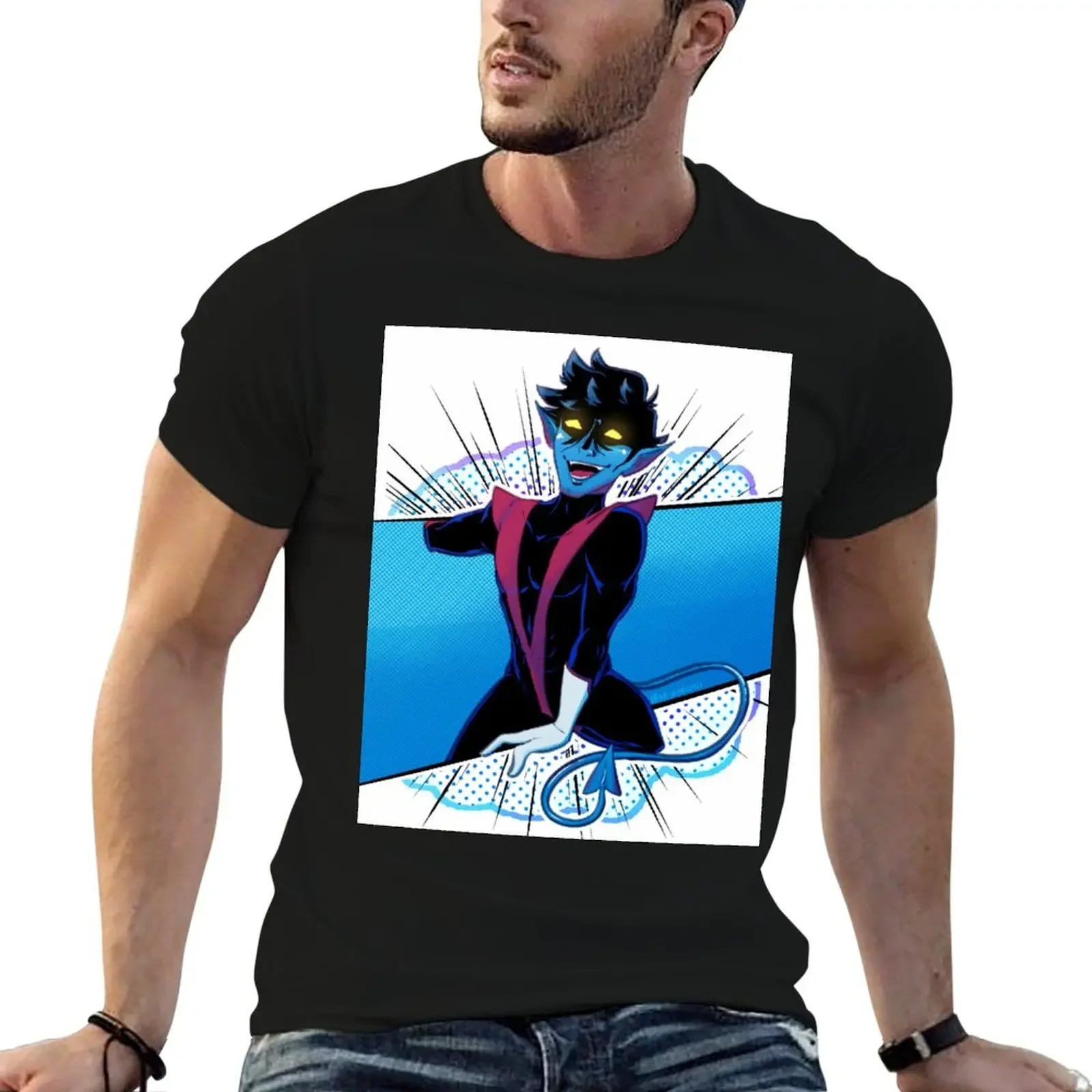 Nightcrawler X Men '97 T-Shirt plus sizes quick-drying kawaii clothes blacks plus size men clothing