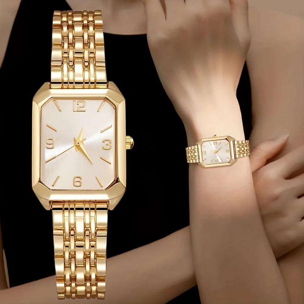 1pc New Arrival Women's Luxurious Party Quartz Watch, Square Dial, Daily‑versatile, Ideal Gift for All Occasions & Holidays