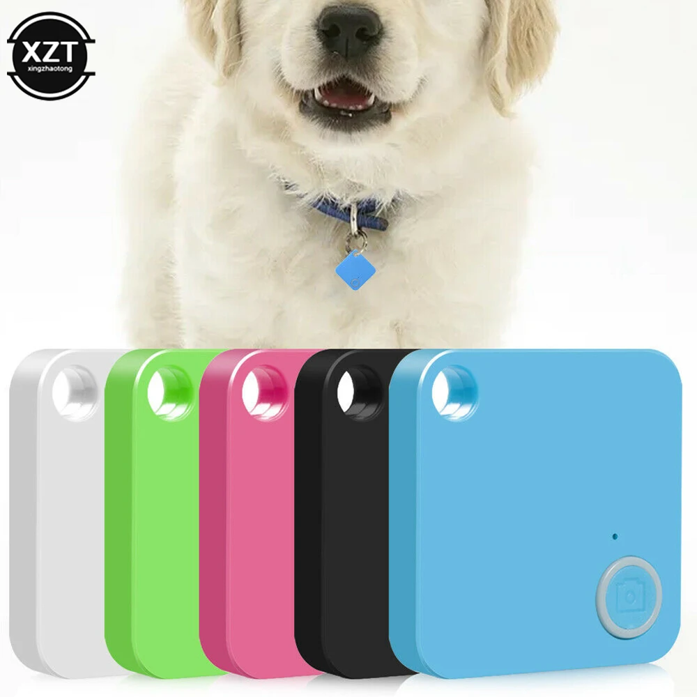 Mini Bluetooth Tracker Key Child Finder Pet Intelligent Tracker Vehicle Anti-loss GPS Tracker Square bicolore Button Alarm paracarline