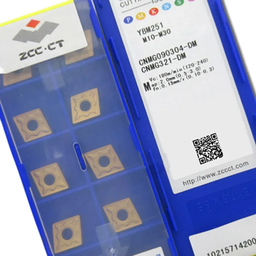 

CNMG090304-DM YBM251/CNMG090304-EF YBM153/CNMG090304-SF YNG151C/CNMG090308-PM YBD151 ZCC.CT CNC carbide inserts 10pcs/box