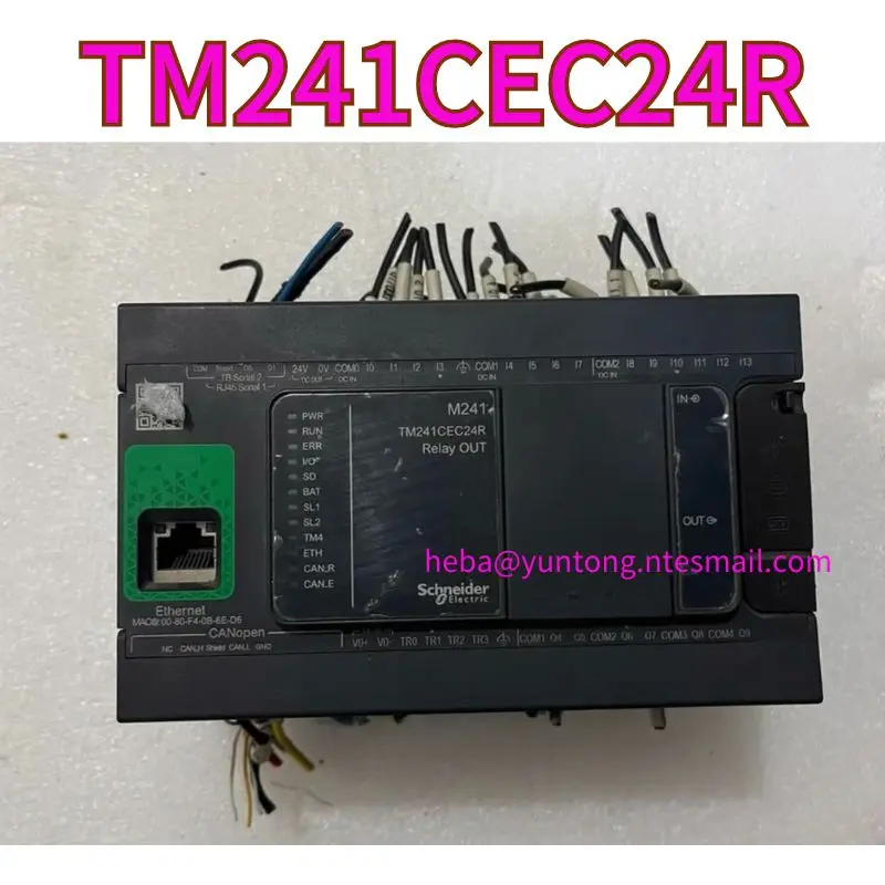 

Used TM241CEC24R PLC controller