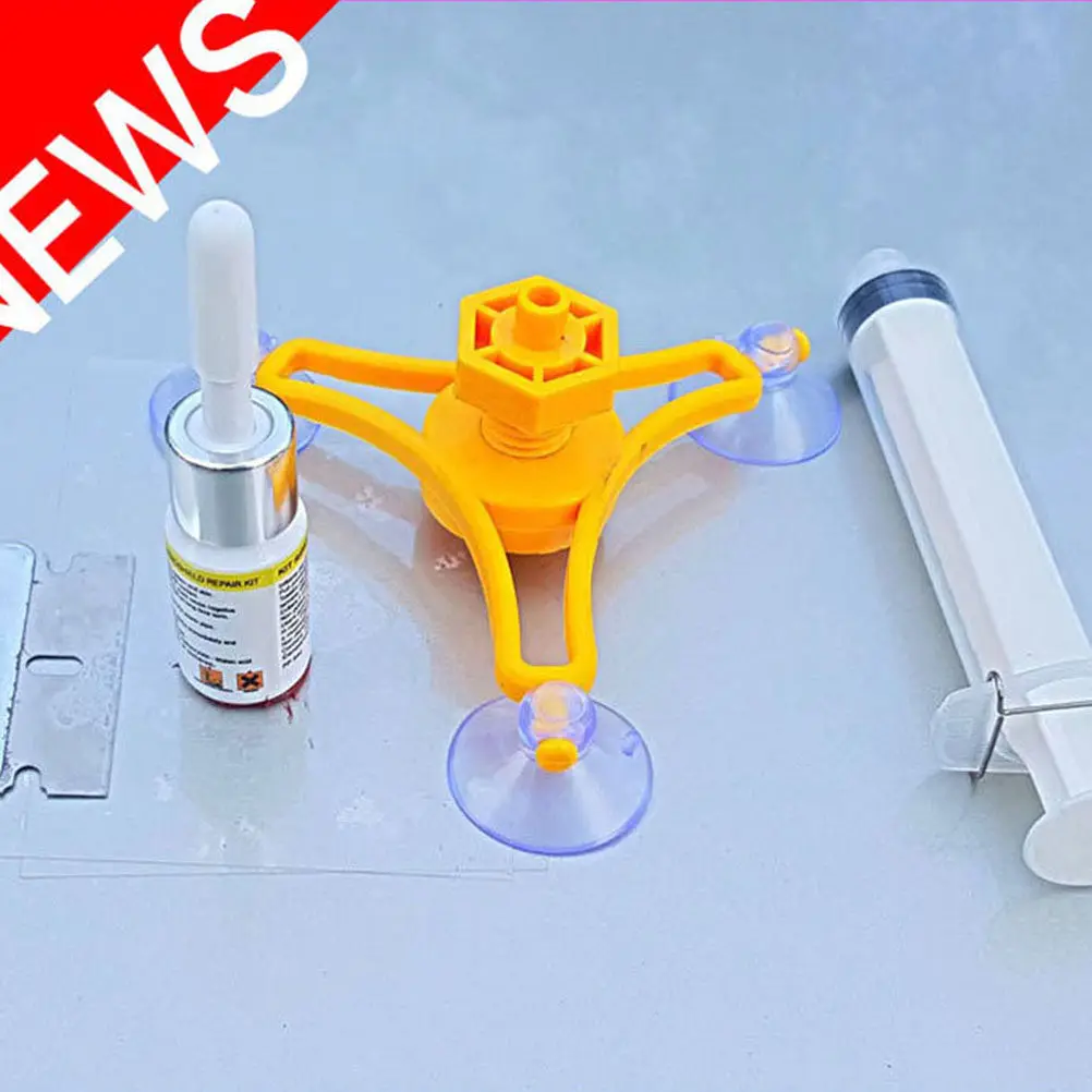 1Set Crack Repair Kit Imported Resin Fluid Prevents Spread Quick Windscreen Restore Kit for Car Windshield
