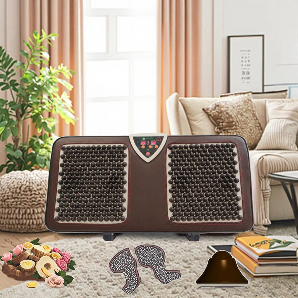 Luxury Stone Foot Massage Floor Mat Custom Jade Tourmaline Heating Pads NM55 Best Thermal Mattress Device Factory Direct