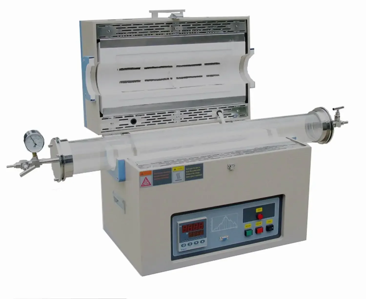 Нагревательное устройство, используемое в лаборатории вакуумной трубчатой печи.