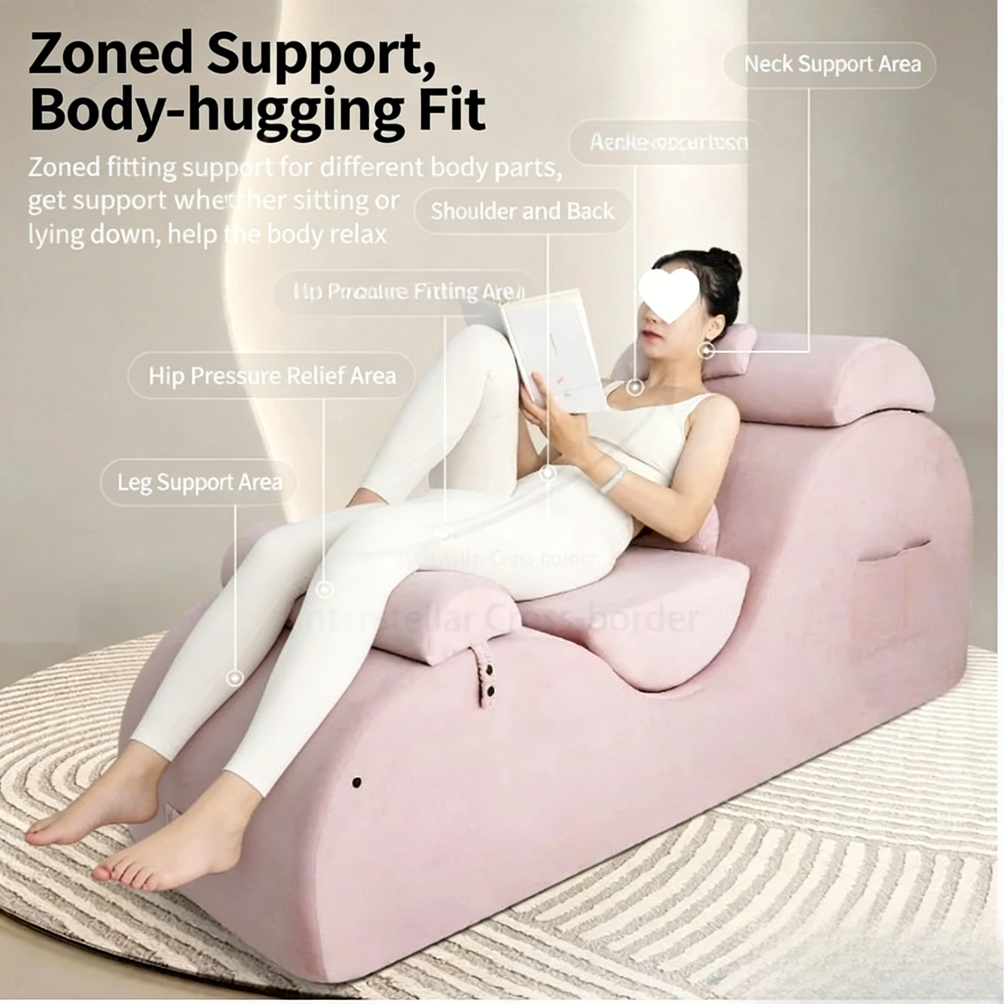 

Ideal Yoga Sofa Recliner with Multi-Functions: Perfect for Fitness & Yoga Practice –Great for Lazy Leisure, Relaxation |Suitable