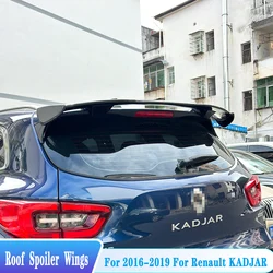 For 2016-2019 Renault kadjar Megane Clio Captur Koleos Rear Roof spoiler Generic Type ABS Plastic Car Tuning BodyKit Accessories