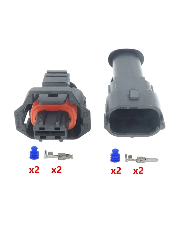 Prise d'injecteur à rampe commune de carburant Diesel, 2 broches 1928403698 1928403874 1928404226, prise de capteur de vilebrequin