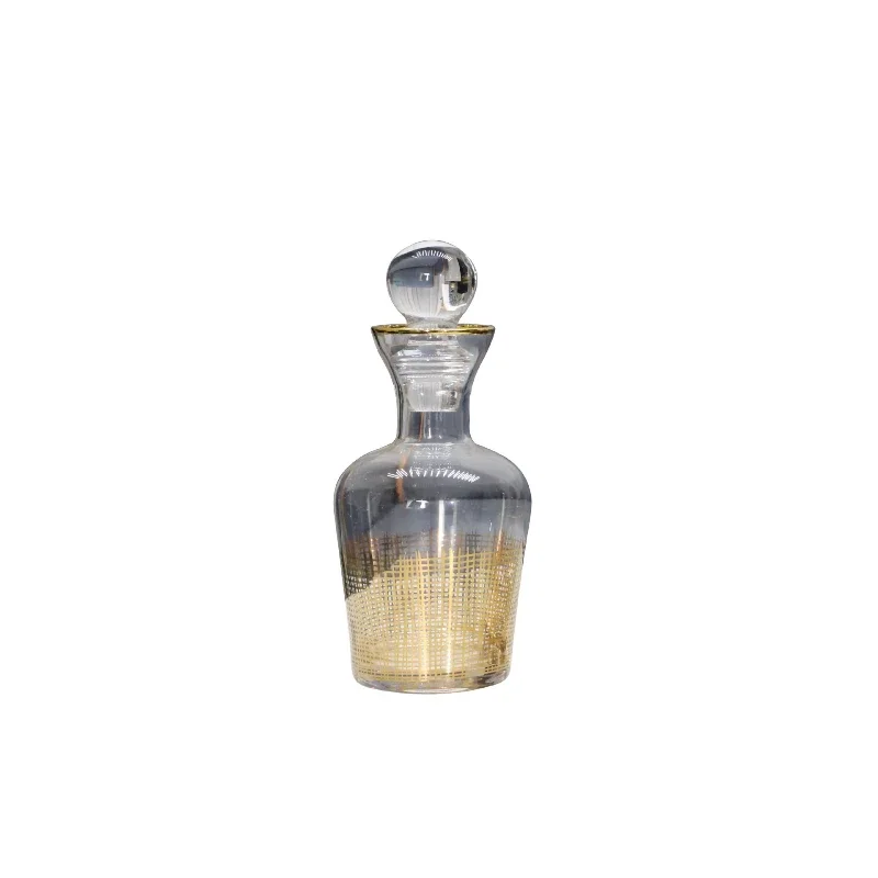 

Nordic simple glass texture gold silk wine set ornament dining room living room coffee table desktop office home decoration
