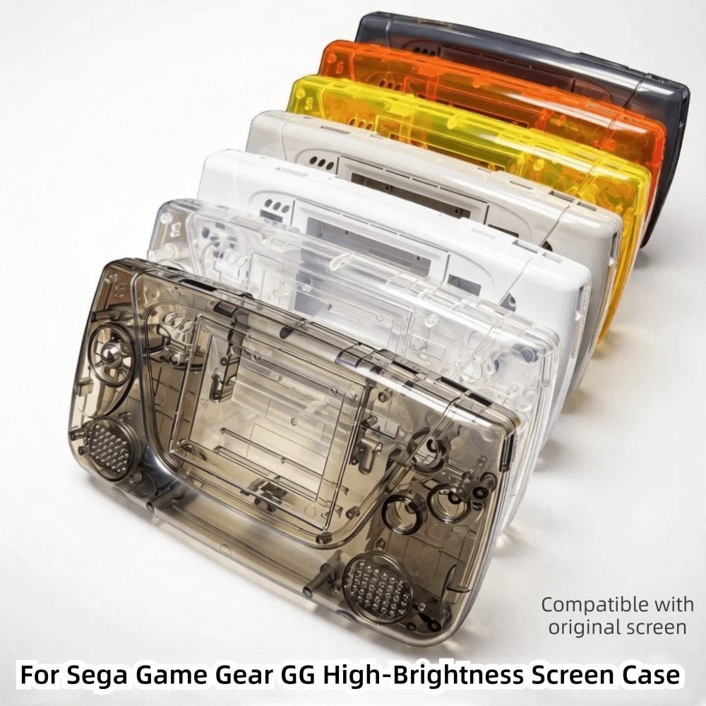 

ABS Pro Material Replacement Shell No Cutting Required High Brightness Screen Gaming Console Case for Game Gear (GG)