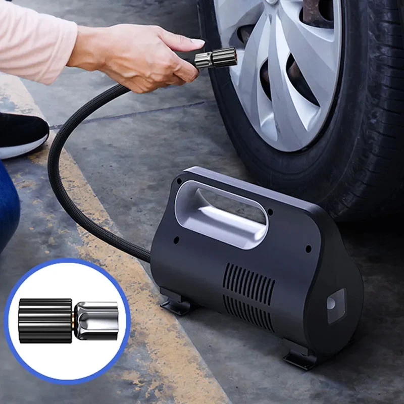 22L/min Car Air Pump Portable Car with Electric Car Tire 12V Refueling High Pressure Pump Pure copper motor Noise reduction